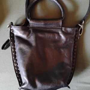 Latico Black Leather Crossbody Bag